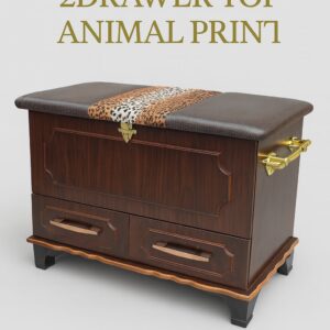 2drawer Prestige Kist Animal Print imbuia