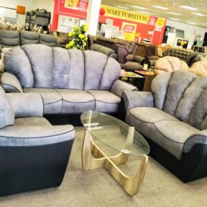 3pce Grabs Fabric Loungesuite grey