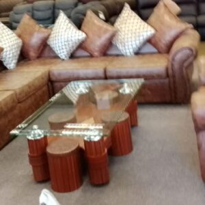 3pce Mephis Corner Fabric Loungesuite